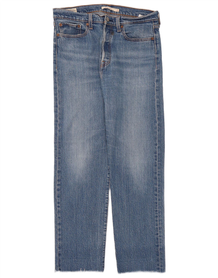 Damskie jeansy Levi's Wedgie Straight W29 L28 Niebieskie bawełniane