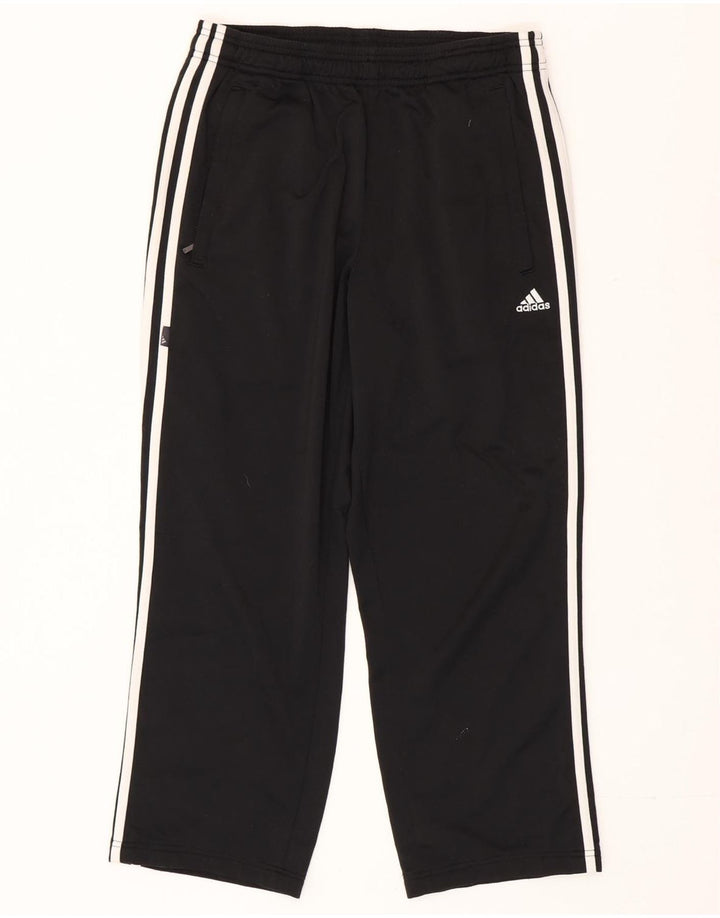 Męskie spodnie dresowe Adidas, małe, czarne, poliestrowe