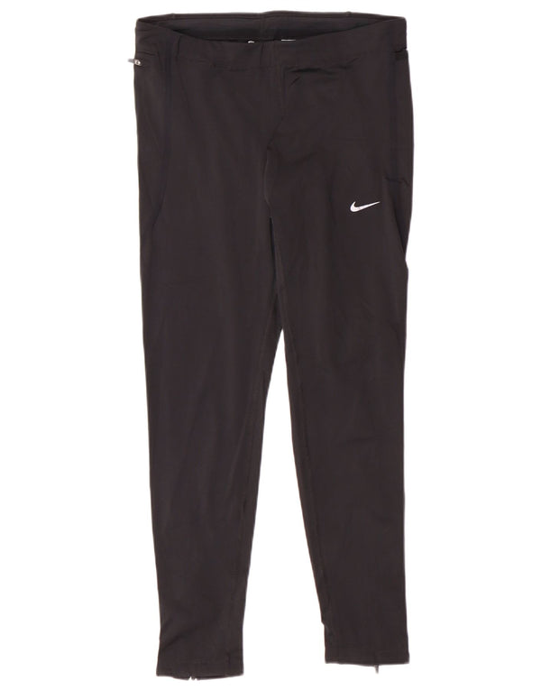 Damskie legginsy Nike Dri Fit UK 12, średni czarny poliester