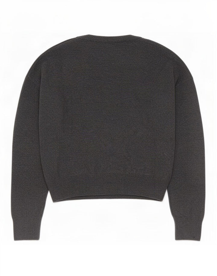 Damski sweter oversize z dekoltem w kształcie litery V Zara UK 10 Small Szary poliamid