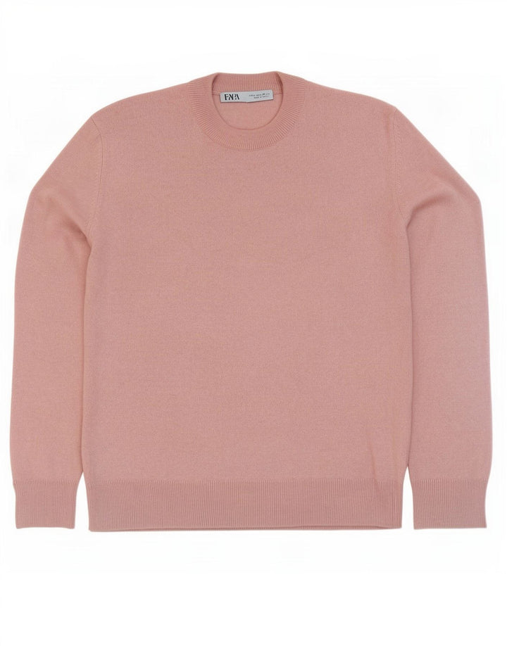 Sweter damski Zara z okrągłym dekoltem UK 10, mały, różowy