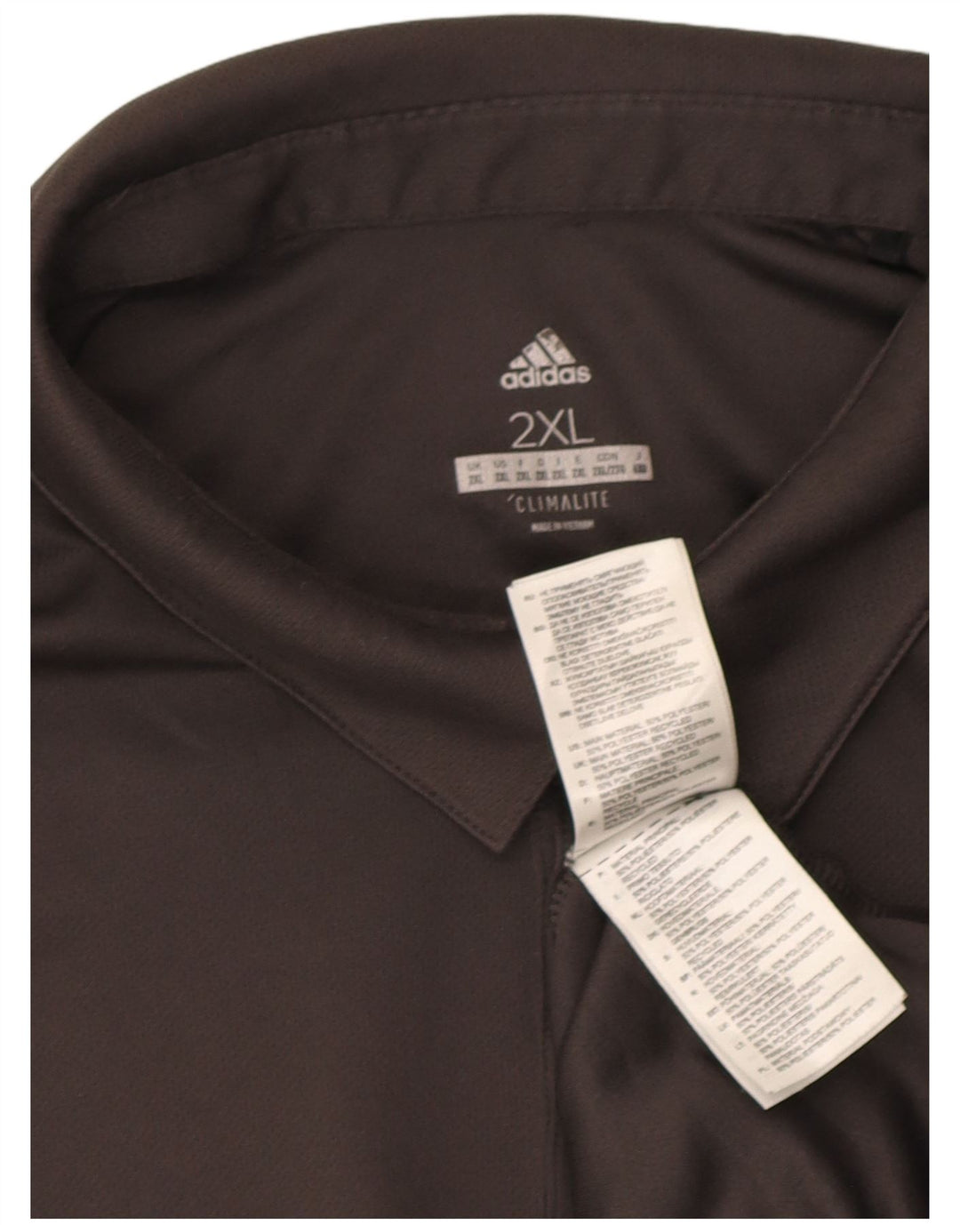 Męska koszulka polo Adidas Climalite 2XL Szary poliester