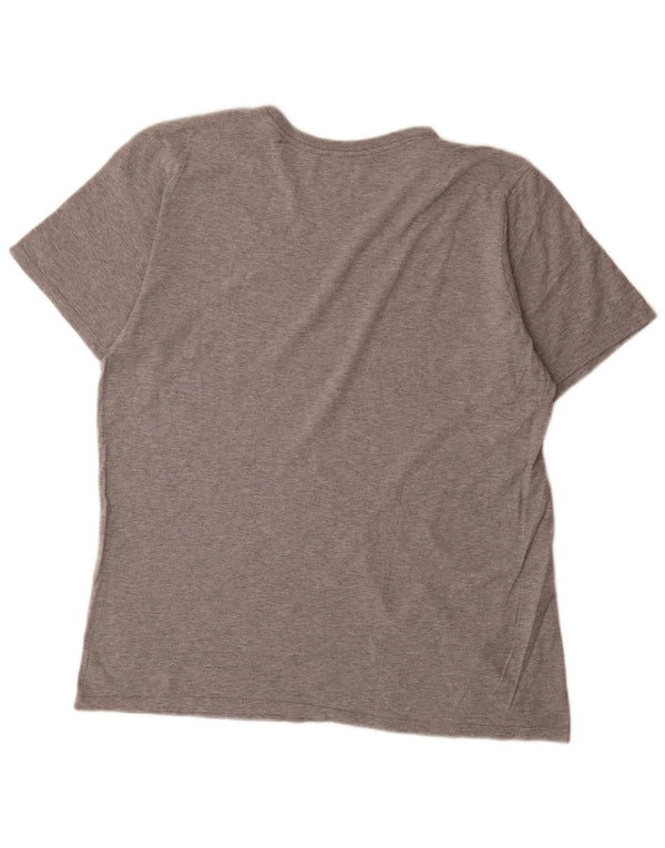 Męski T-shirt Nike Athletic Cut Graphic Top, duży, szary, nakrapiany