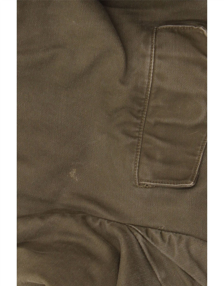 Męska kurtka wojskowa parka z kapturem VINTAGE UK 40 Large Khaki