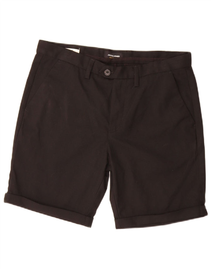 Męskie spodenki chino JACK & JONES, średnie W30, czarny poliester