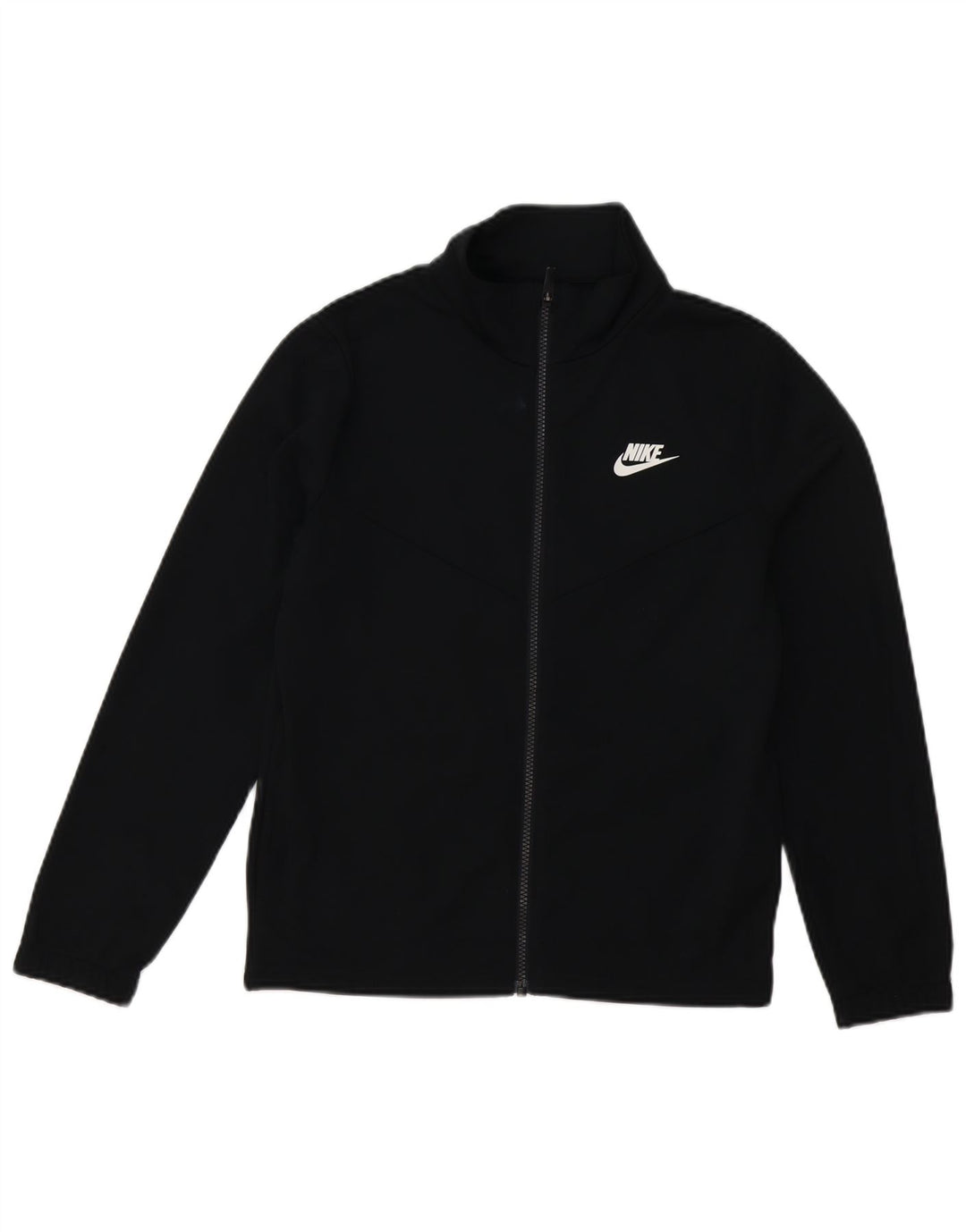 Chłopięca kurtka dresowa Nike z grafiką, 12-13 lat, duża, czarna, poliestrowa