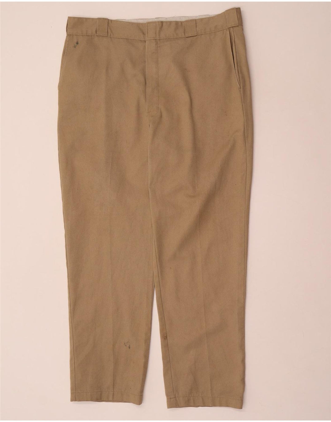 Męskie proste spodnie chino Dickies W40 L32 beżowy poliester