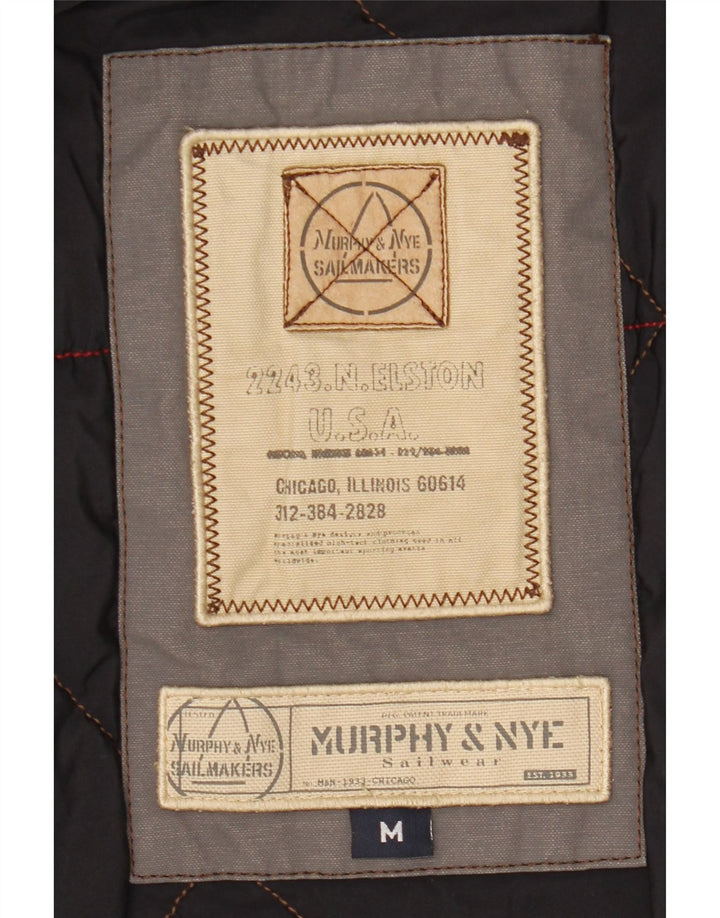 Męska kurtka parka Murphy & Nye UK 38, średnia szara bawełna