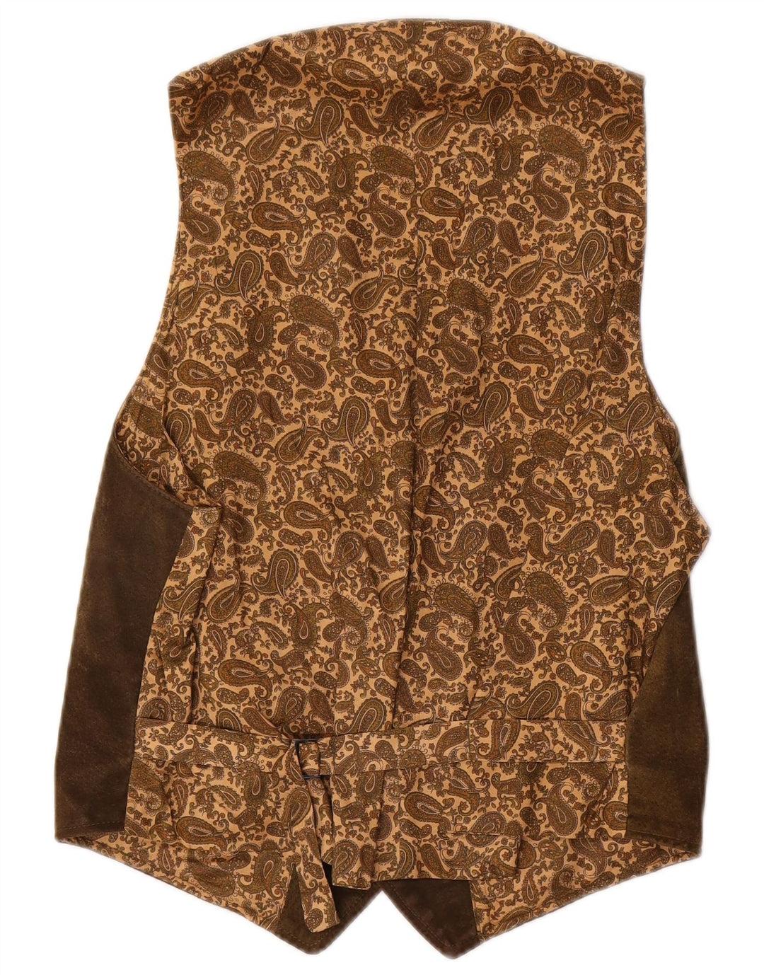 Zamszowa kamizelka męska w stylu vintage IT 50 w kolorze średniego brązu