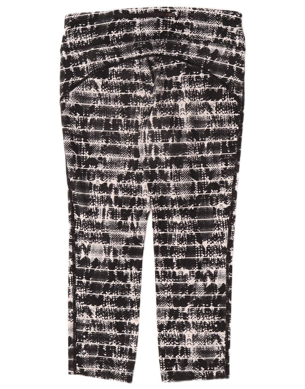 Damskie legginsy Nike Capri UK 12, średni czarny geometryczny poliester