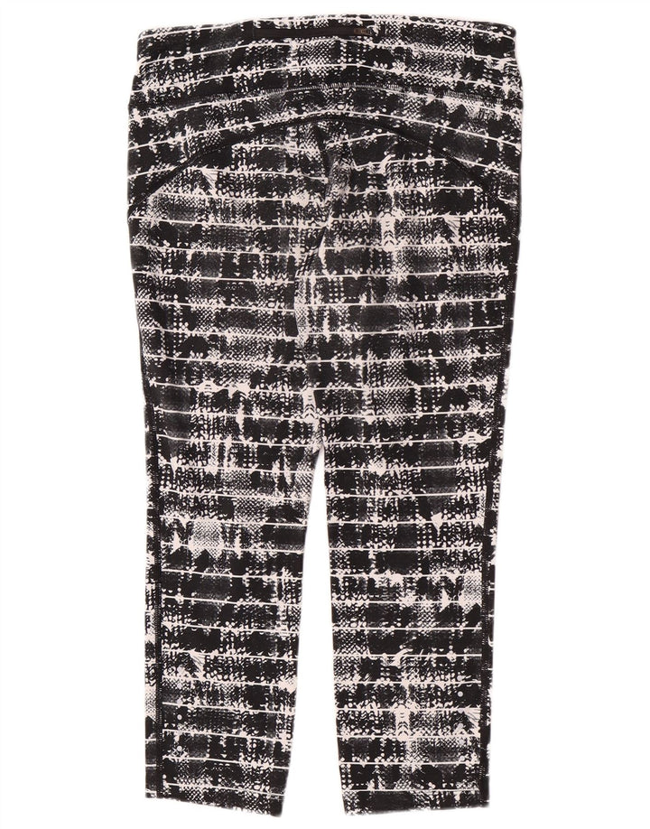 Damskie legginsy Nike Capri UK 12, średni czarny geometryczny poliester