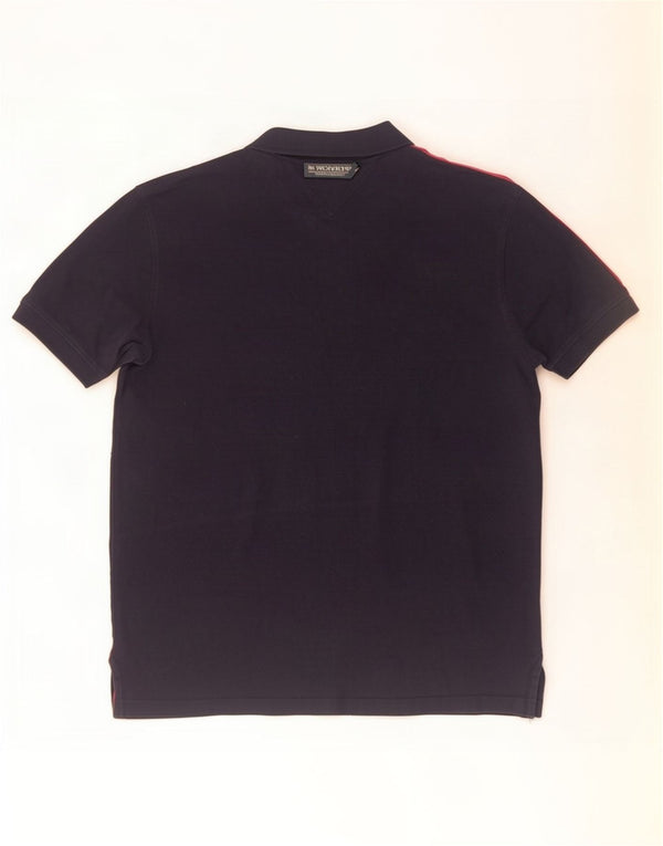 Męska koszulka polo Tommy Hilfiger o regularnym kroju XL, granatowa, bawełniana w bloki kolorów