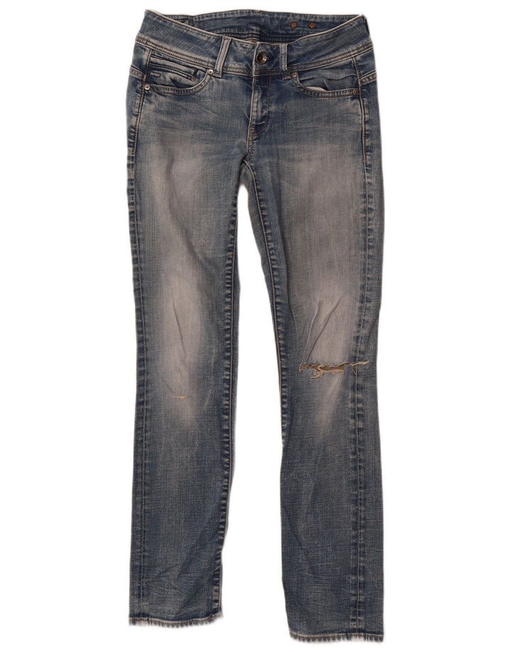 Damskie jeansy skinny w trudnej sytuacji G-Star W30 L31 niebieskie