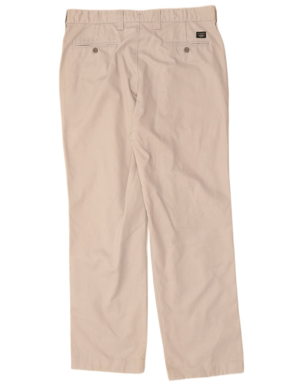 DOCKERS Męskie spodnie chino w kolorze khaki W36 L34 Beżowa bawełna