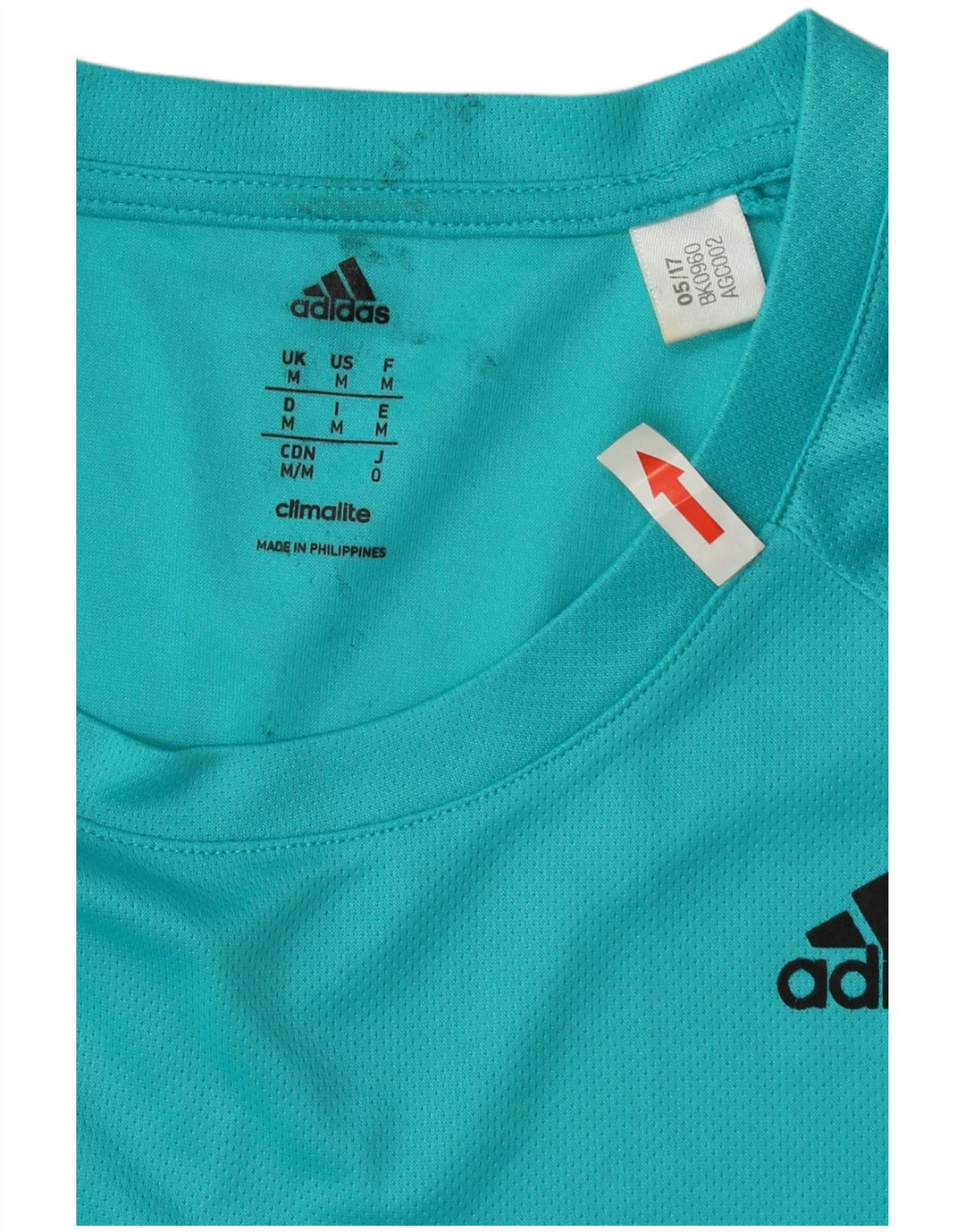 Adidas Męska koszulka Climalite Top średni turkus