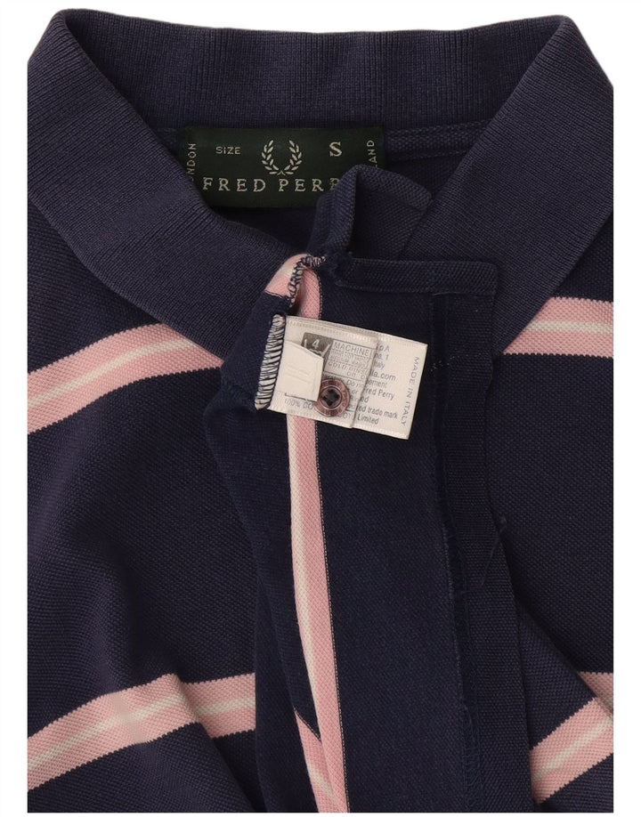 Męska koszulka polo Fred Perry, mała, bawełniana w granatowe paski
