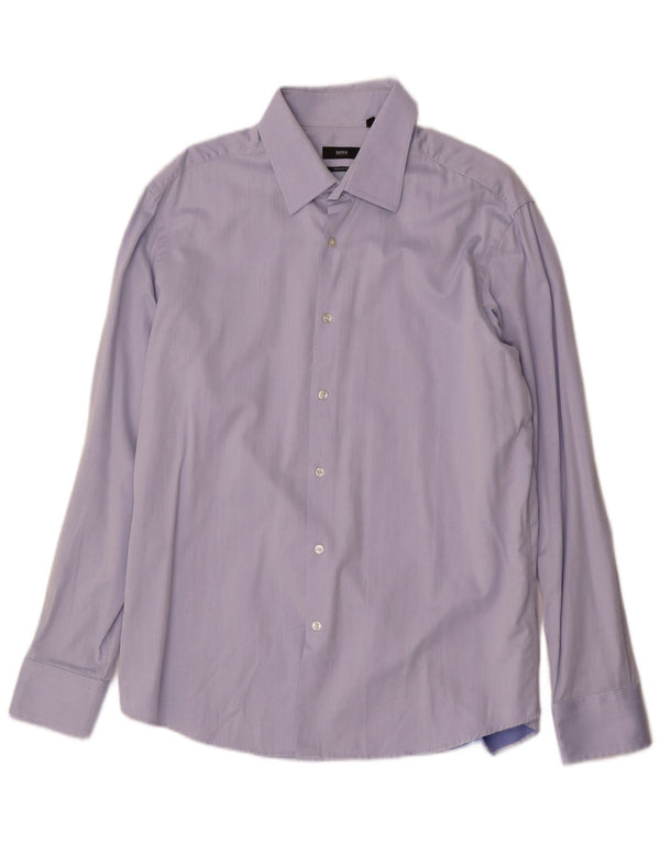 Koszula męska Hugo Boss o regularnym kroju, rozmiar 44 17 1/2 XL, niebieska bawełniana