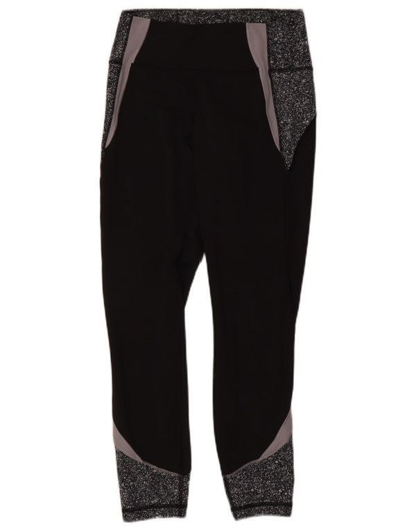 Legginsy damskie Lululemon UK 8, małe, czarne, z blokami kolorów