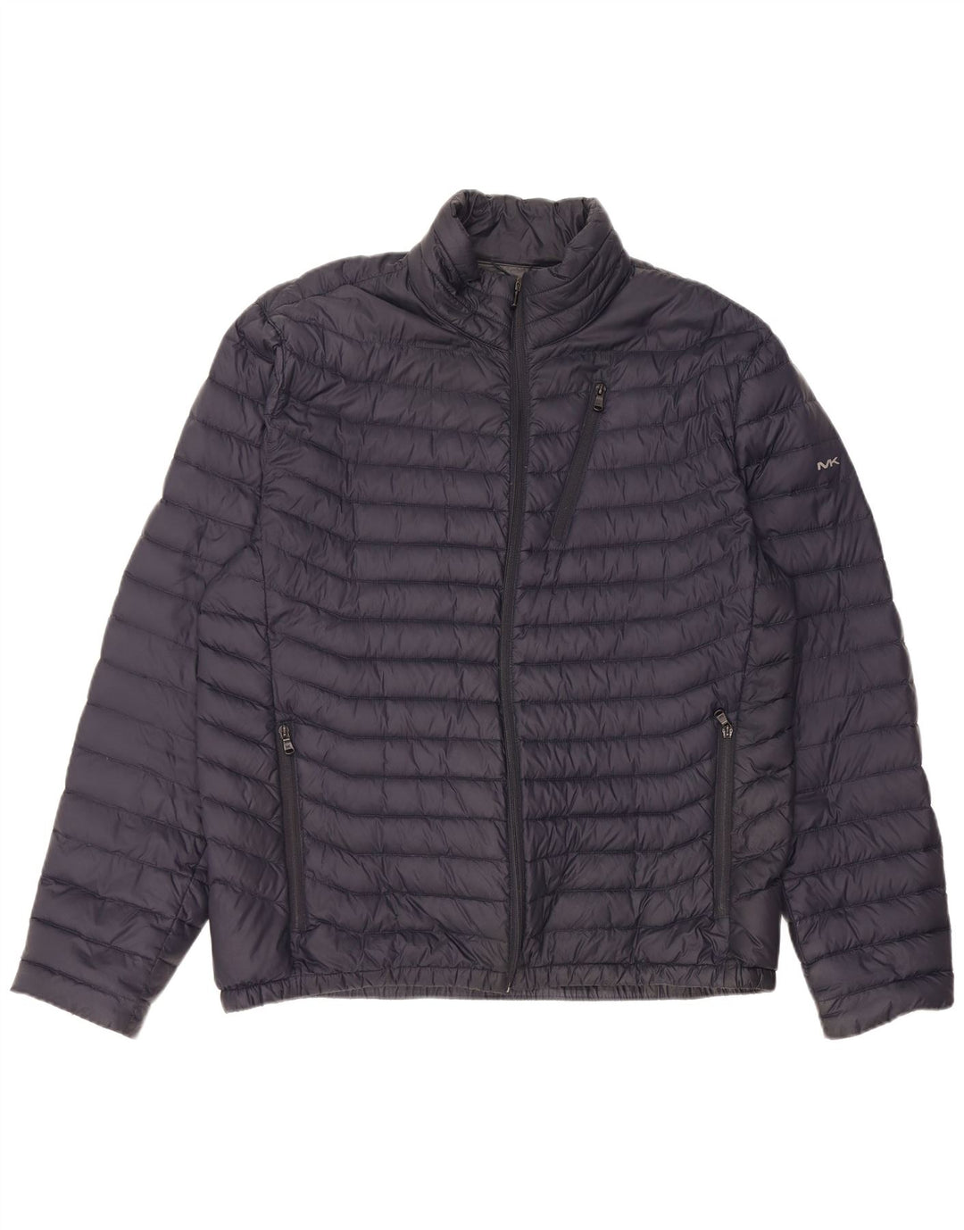 Męska ocieplana kurtka MICHAEL KORS UK 42 XL, granatowa, nylonowa