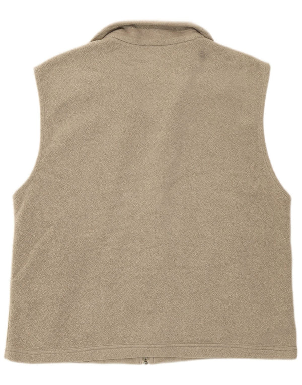 Męska kamizelka polarowa Columbia UK 40, duża, beżowa, poliester