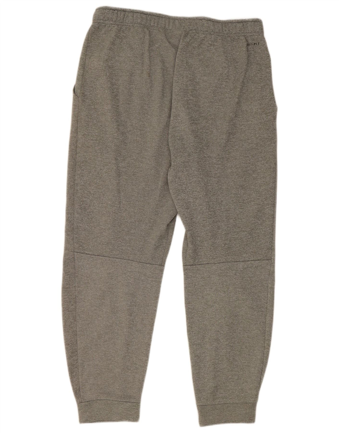 Męskie spodnie dresowe Nike Dri Fit, duże, szare, poliestrowe
