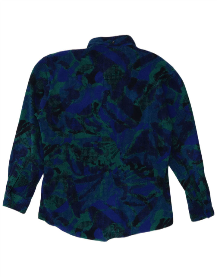 Męska koszula polarowa Fila w abstrakcyjny wzór IT 46 Small Blue