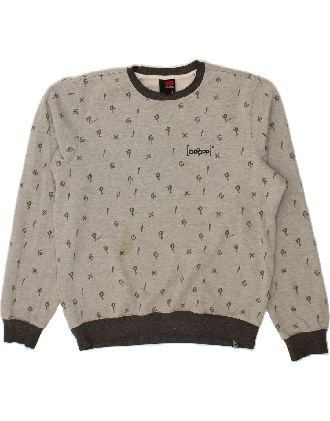 VINTAGE Mens Graphic Sweatshirt Jumper Large Grey Cotton Vintage Vintage and Second-Hand Vintage from Messina Hembry 