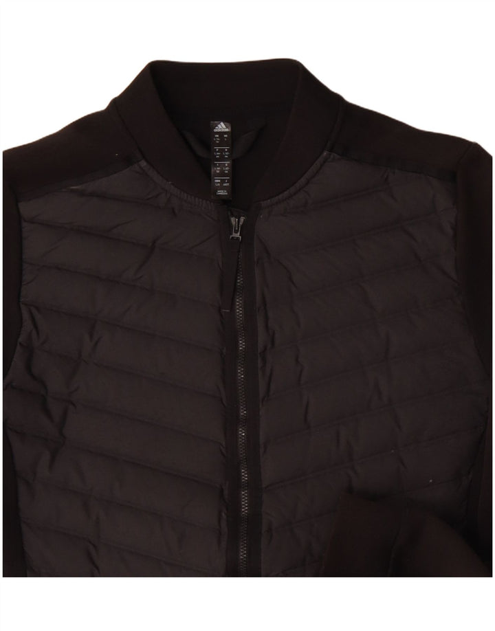 Damska kurtka dresowa Adidas UK 16/18, duża, czarna, poliester