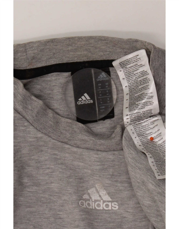Bluza męska Adidas, średnia szara bawełna