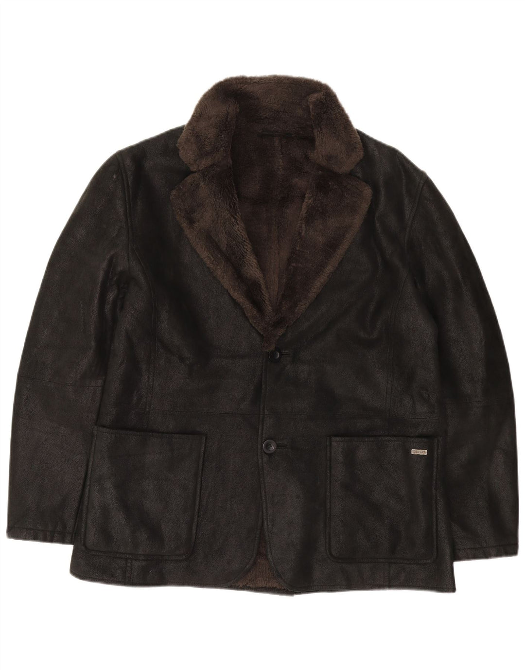 Męska marynarka Pierre Cardin zapinana na 2 guziki Sherpa, UK 40, duża czarna