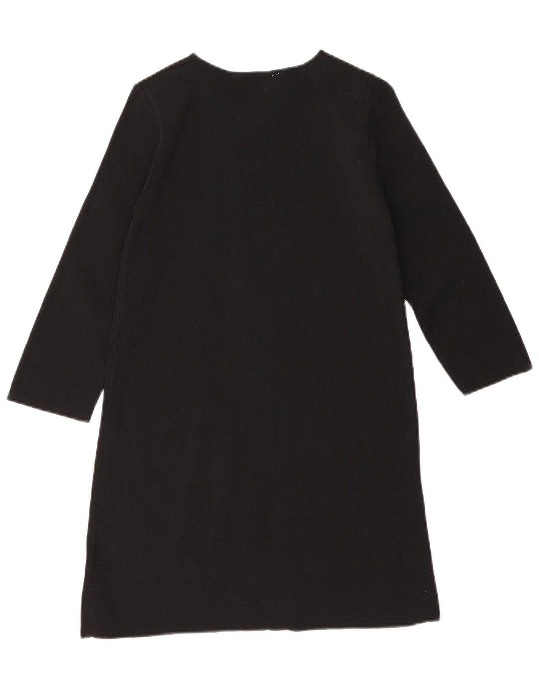 Damska sukienka typu shift z rękawem 3/4 Zara UK 8 Small, czarna wiskoza