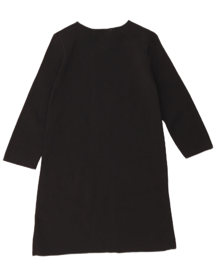 Damska sukienka typu shift z rękawem 3/4 Zara UK 8 Small, czarna wiskoza