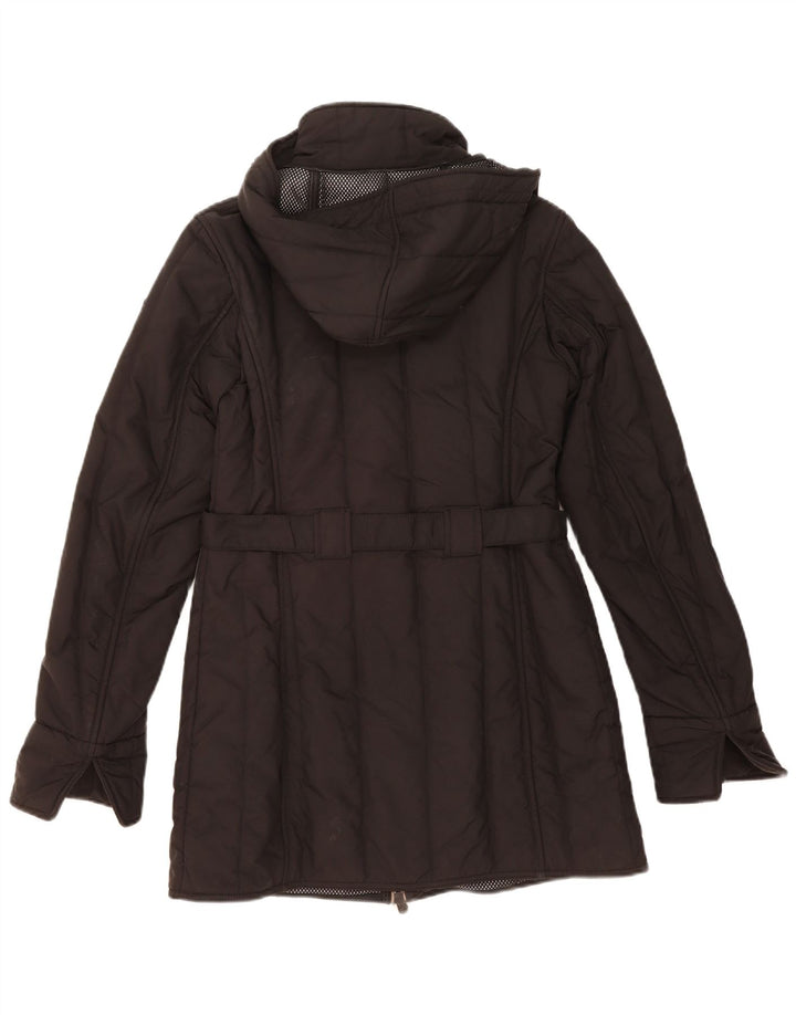REFRIGIWEAR Womens Hooded Padded Coat UK 14 Medium Black Polyamide