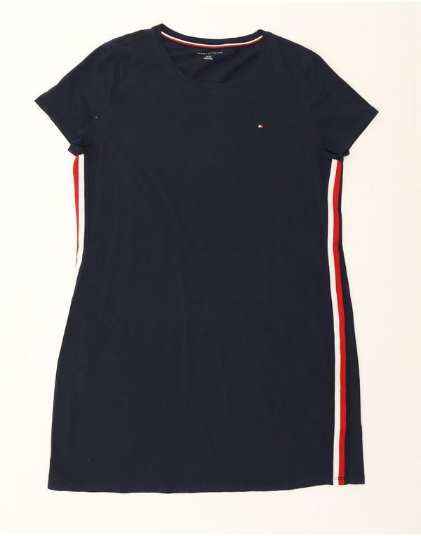 Tommy Hilfiger Womens T-Shirt Dress UK 18 XL Navy Blue Cotton