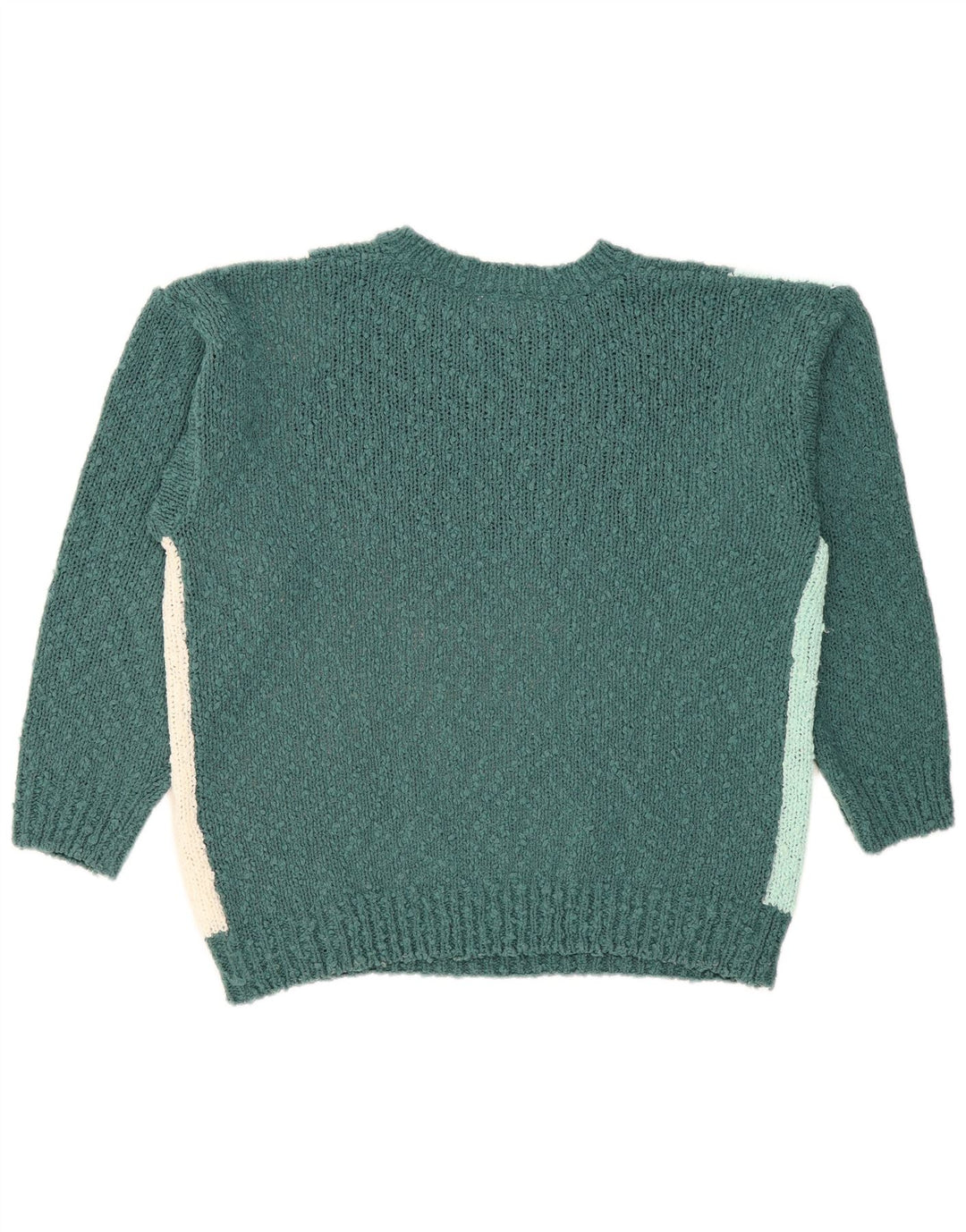 Damski sweter Nuova Moda z graficznym wycięciem pod szyją IT 44/46, duży zielony
