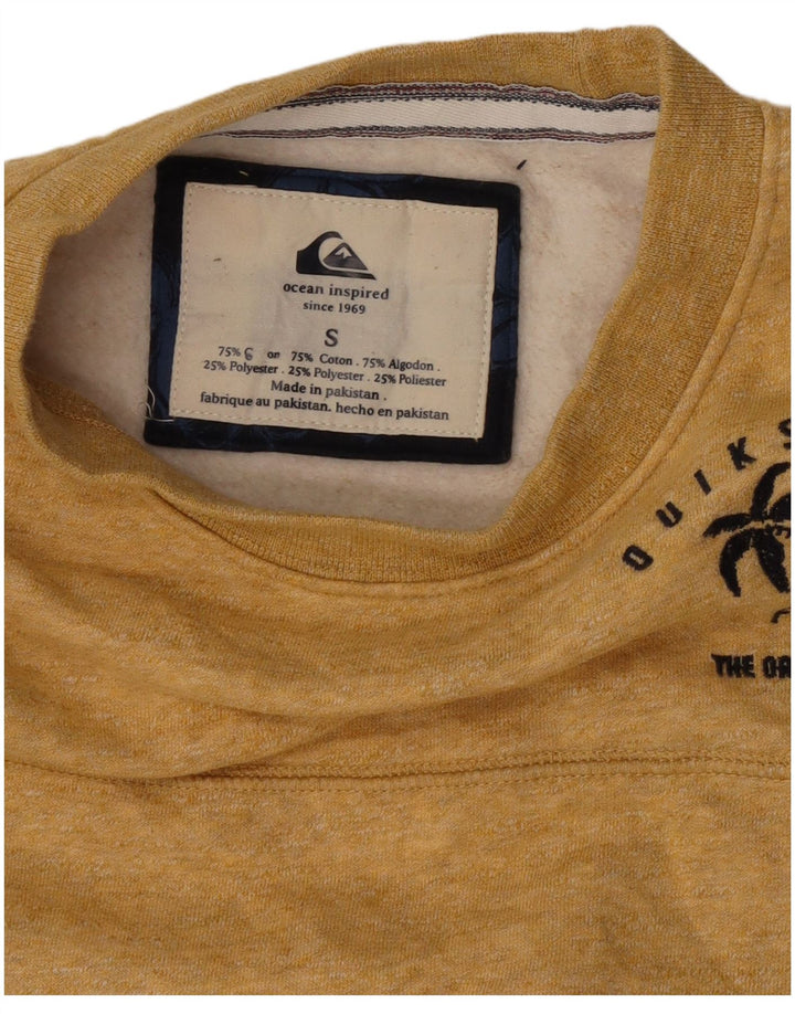 Sweter męski Quiksilver, mały, żółty, bawełniany
