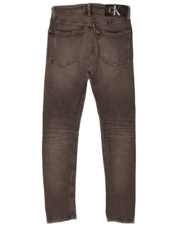 Męskie jeansy obcisłe Calvin Klein W30 L30 Szara bawełna