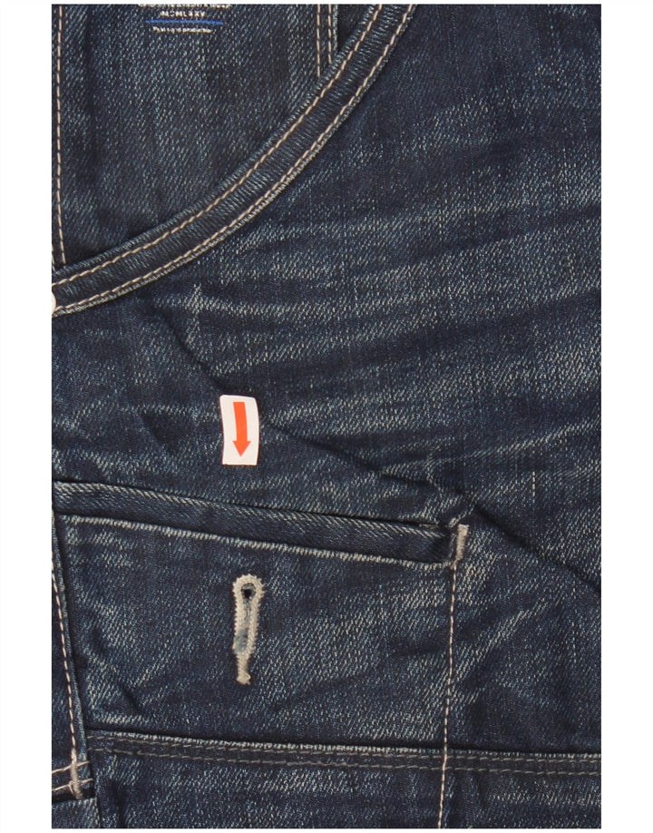 Męskie spodenki jeansowe Jack & Jones Cargo, średnie W32, granatowe, bawełniane