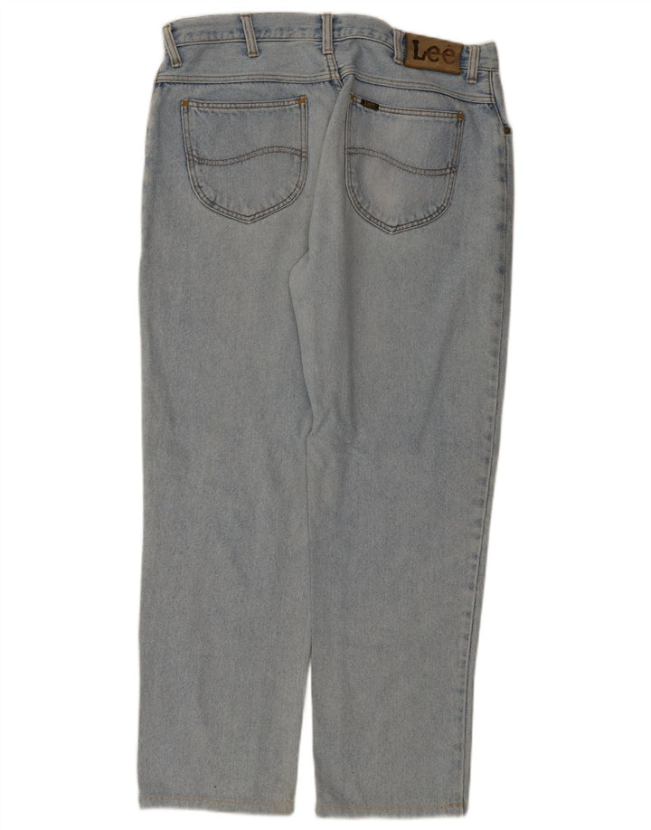 Męskie jeansy Lee Phoenix Straight W38 L29 Niebieskie bawełniane