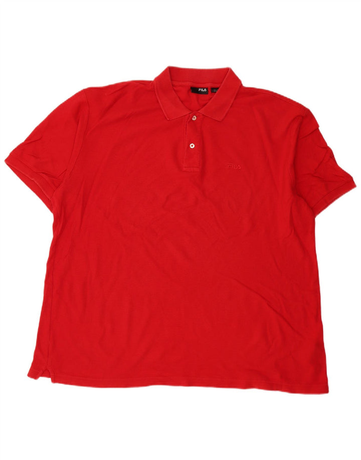 Męska koszulka polo Fila XL czerwona