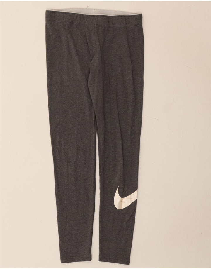 Damskie legginsy Nike Graphic UK 12, średnioszare, bawełniane w cętki