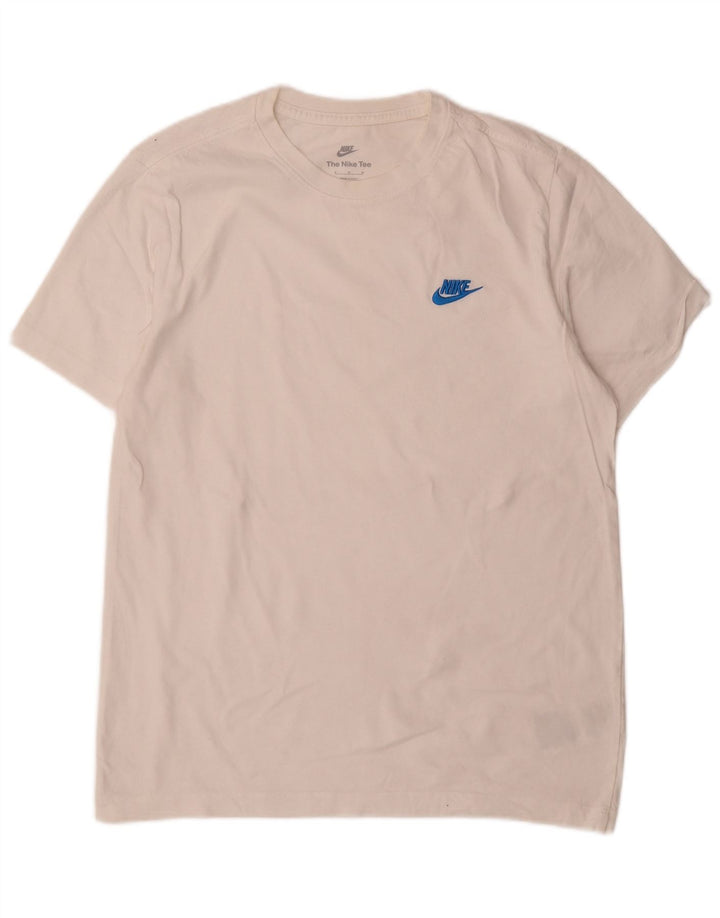 T-shirt męski Nike, średni, biały, bawełniany