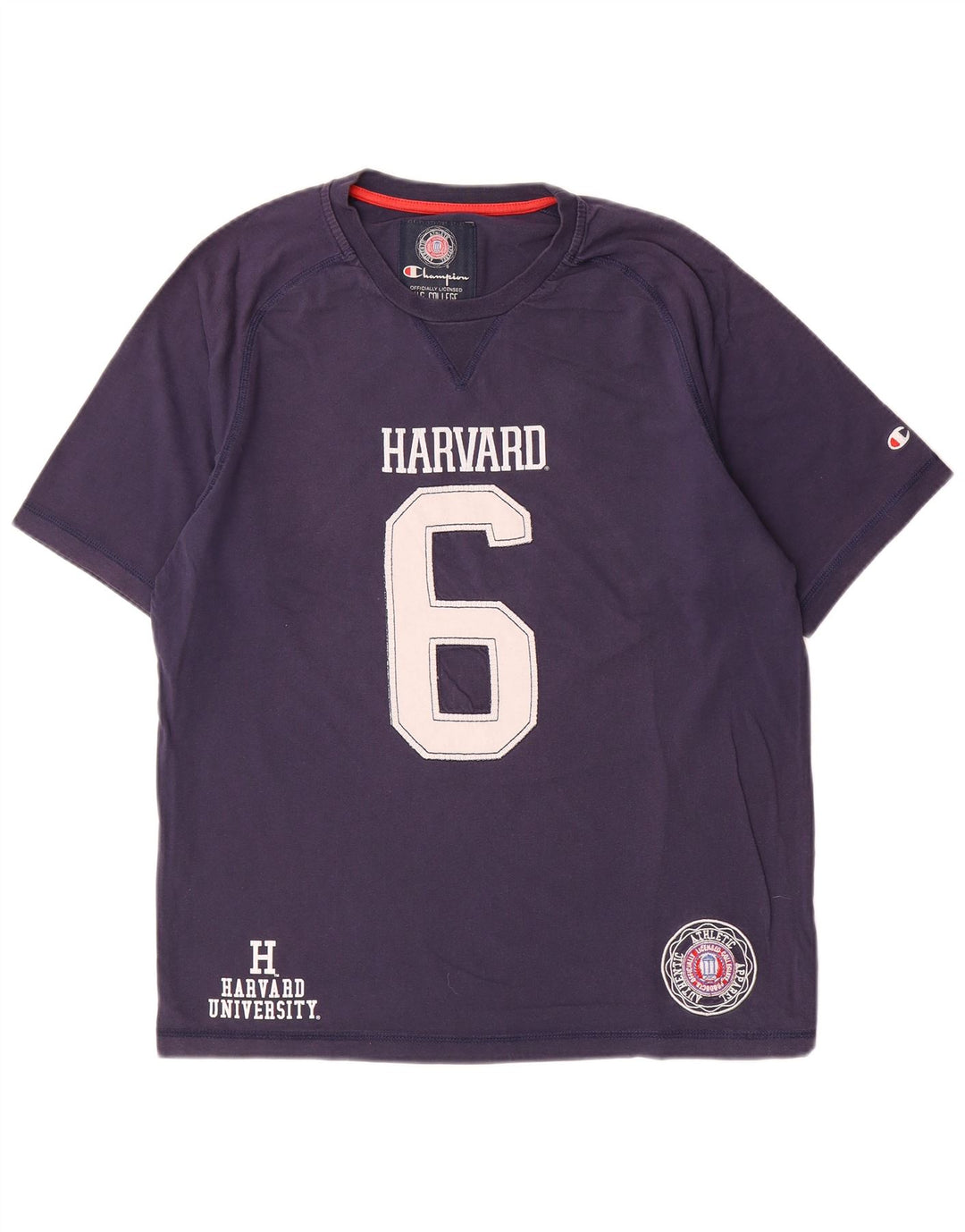 Męski T-shirt Champion Harvard Graphic Top, średni, granatowy