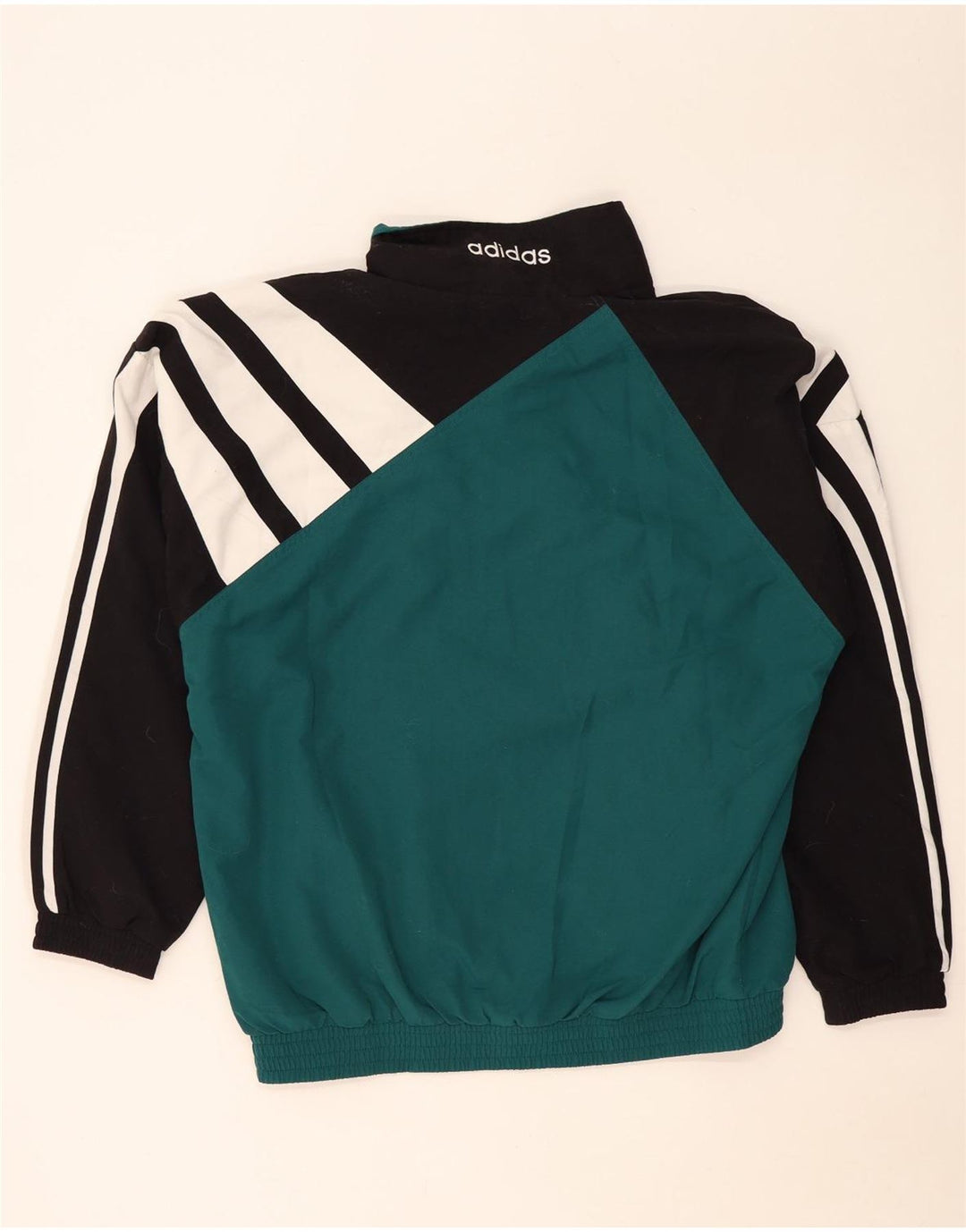 Adidas Męska bluza dresowa z grafiką XL Zielony poliester z blokami kolorów