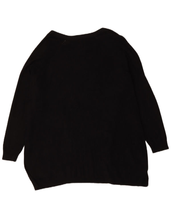 Marks & Spencer Damski sweter rozpinany o przedłużonym fasonie, UK 18 XL, czarny