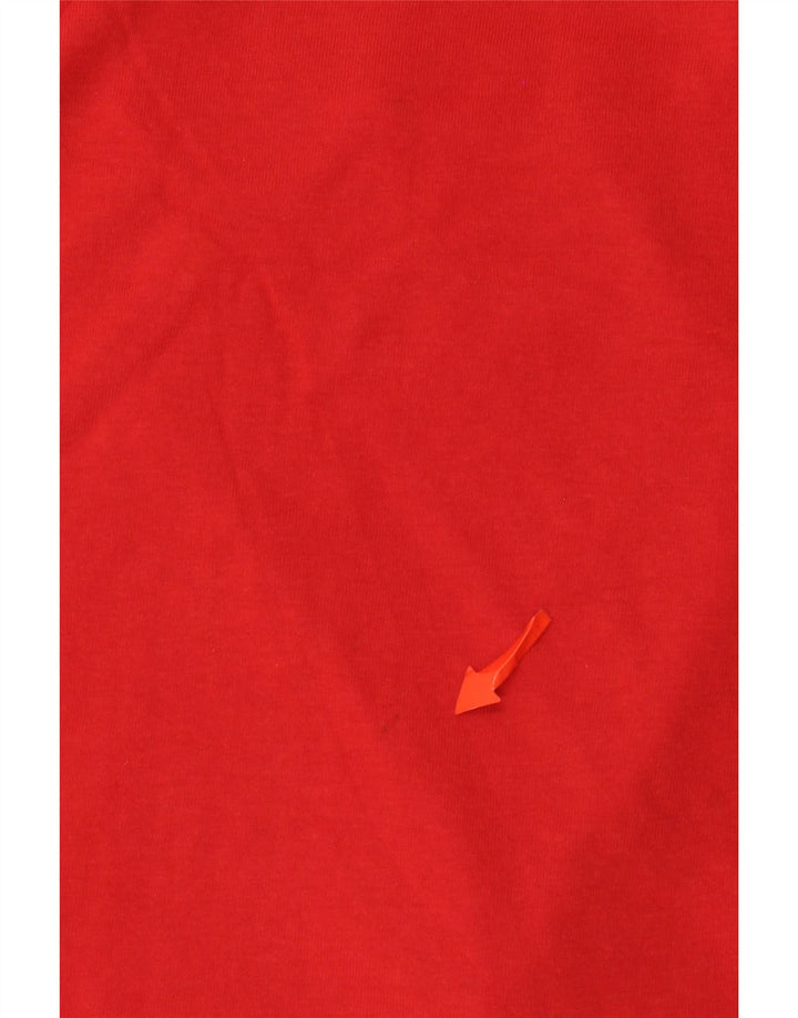 Kappa Męski T-shirt Top Duży Czerwony Bawełniany