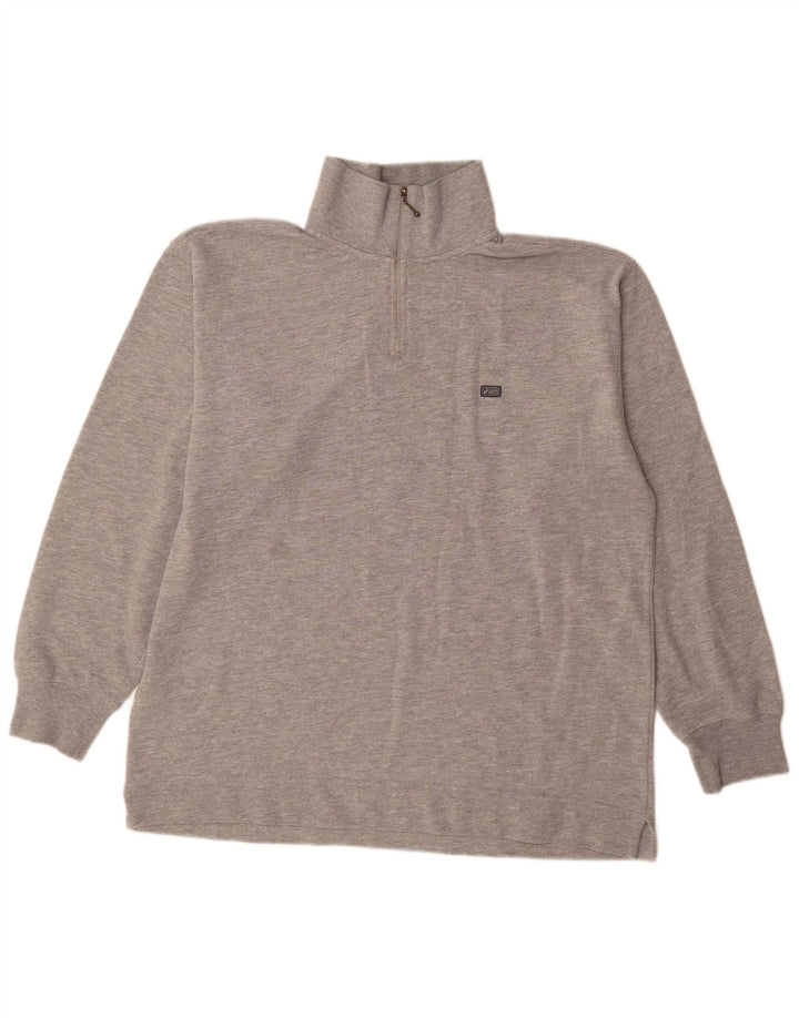 Męska bluza z zamkiem błyskawicznym Asics, duża, szara