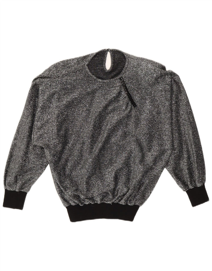 Bluzka damska Vintage Top UK 16 Large Silver