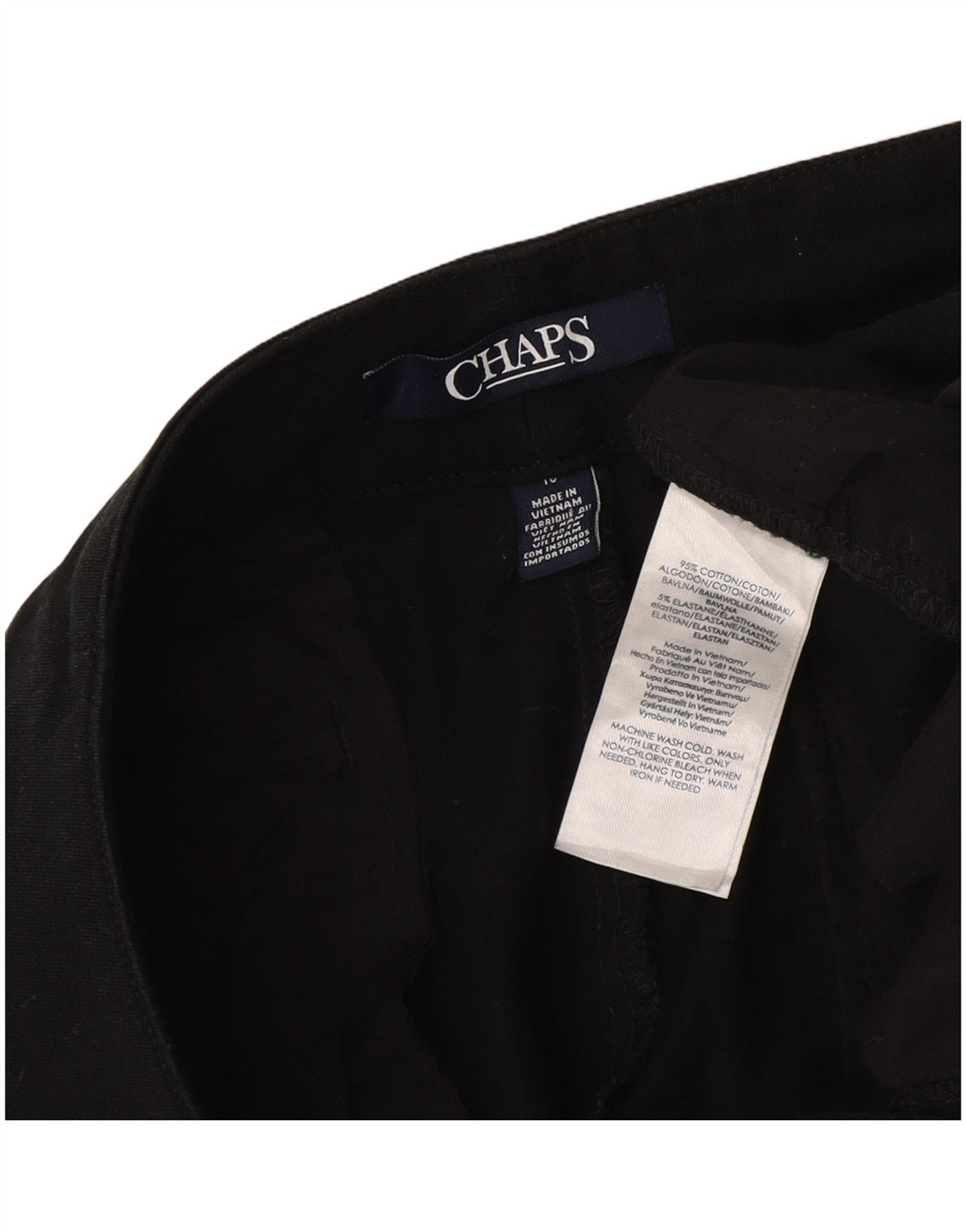 Spodnie damskie CHAPS proste Capri US 16 2XL W38 L19 granatowa bawełna