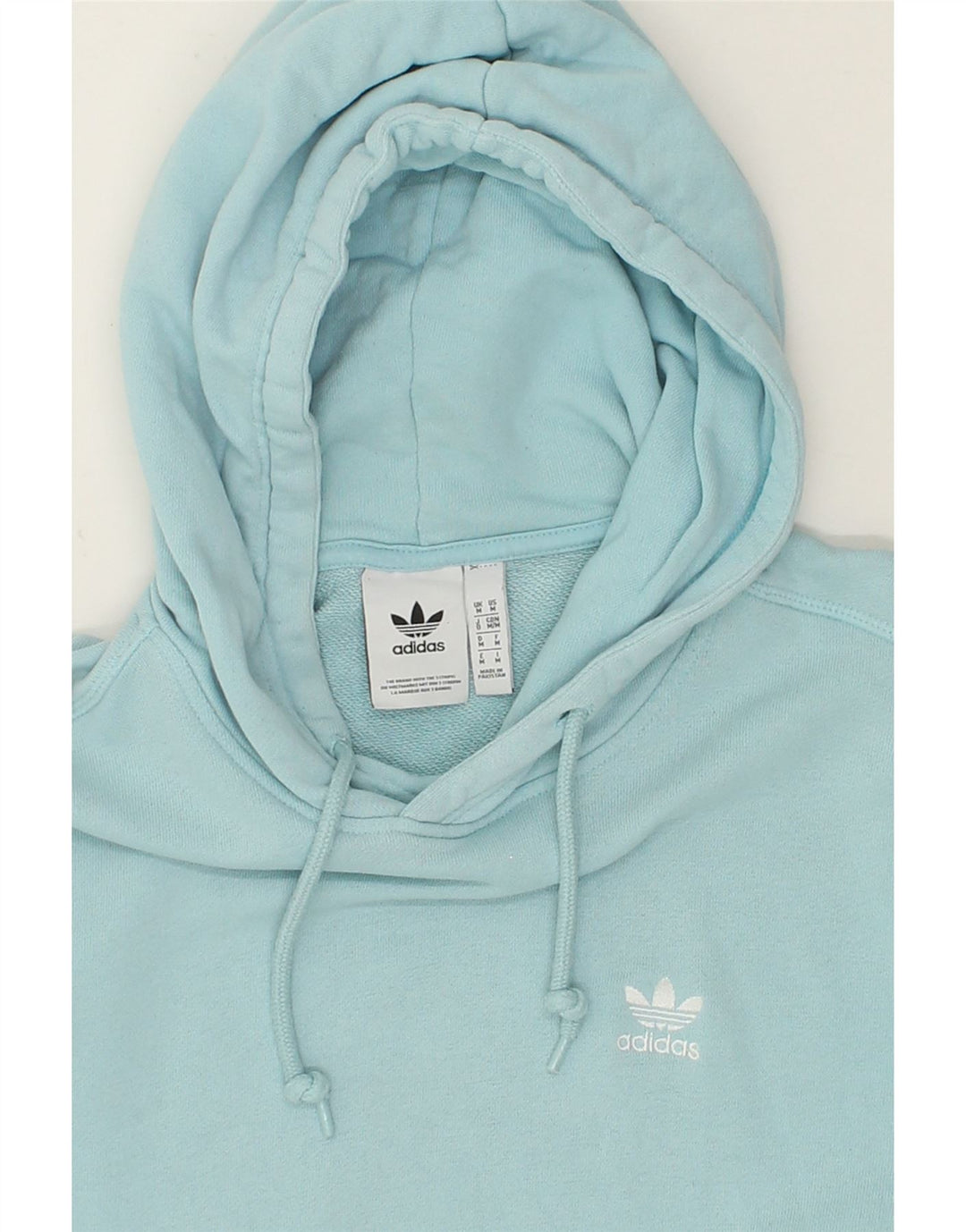 ADIDAS Mens Hoodie Jumper Medium Blue Cotton Vintage Adidas and Second-Hand Adidas from Messina Hembry 